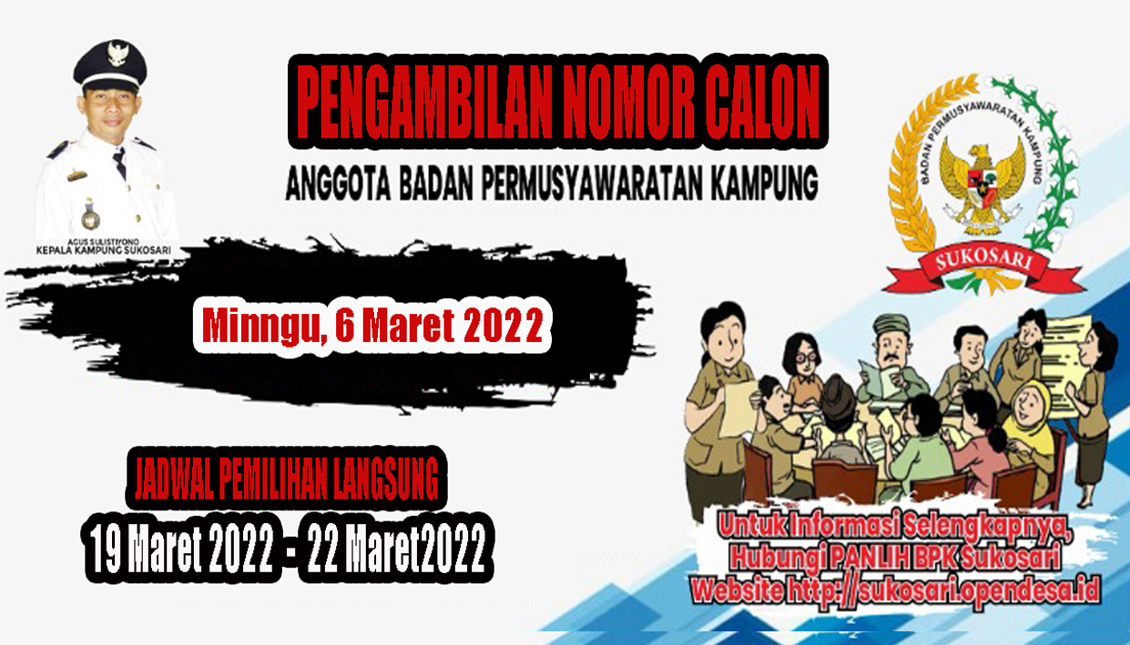 Pengundian Nomor Calon Anggota BPK Sukosari